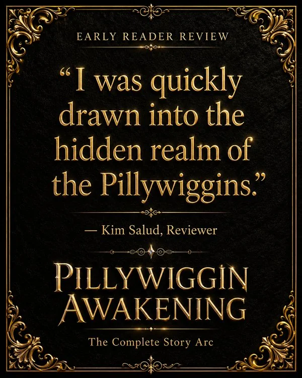 “I was quickly drawn into the hidden realm of the Pillywiggins.” — Kim Salud