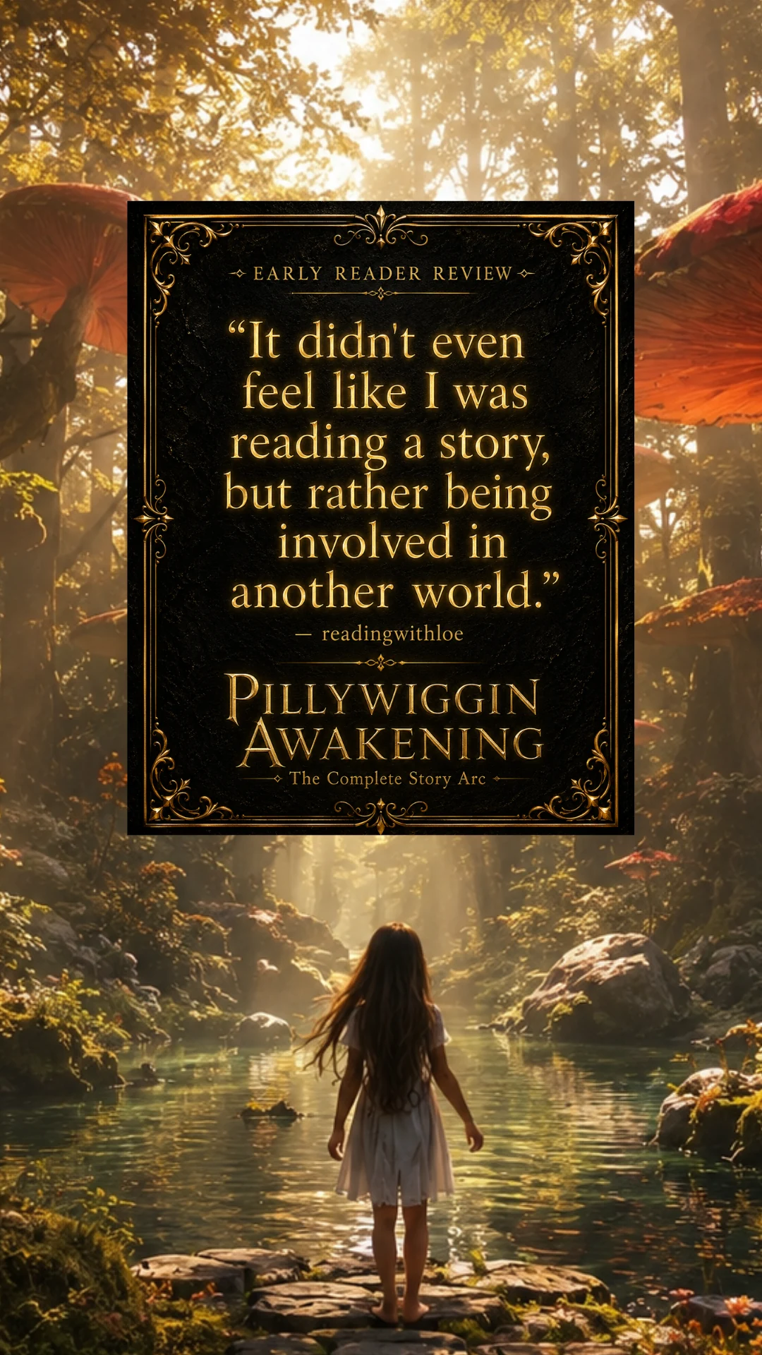 Chloe in an illustrated Pillywiggin Awakening reader review, slide 2 of 4