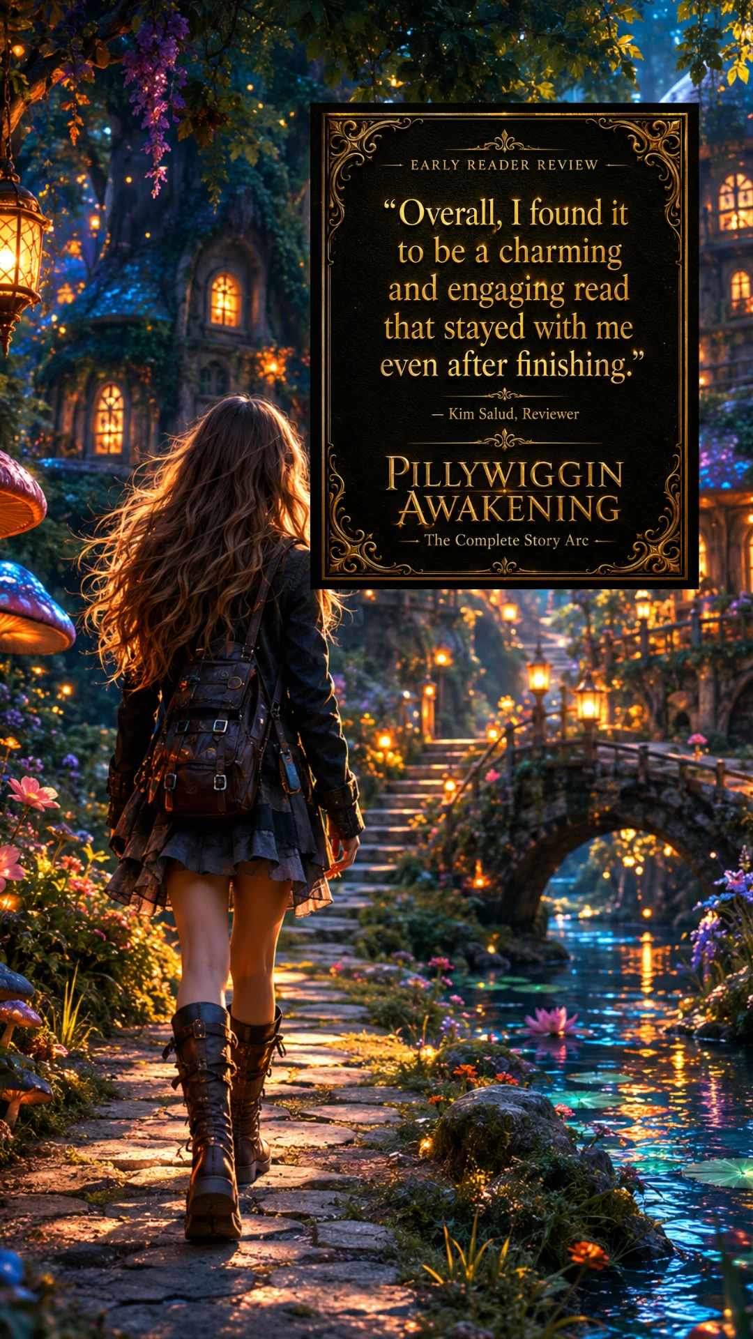 Chloe in an illustrated Pillywiggin Awakening reader review, slide 4 of 4
