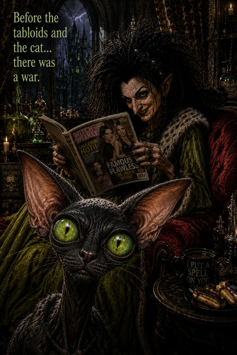 Hagla with Snickets in her chamber